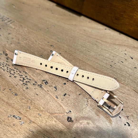 Fossil 14mm Leather Watch Strap Light Pink - Picture 2 of 2